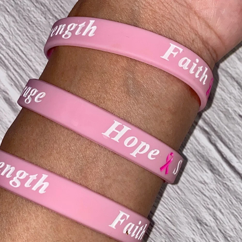 Pink Awareness Wristbands